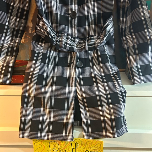 Dynamite Y2K Monochrome Plaid Jacket Size 5 - Picture 3 of 16